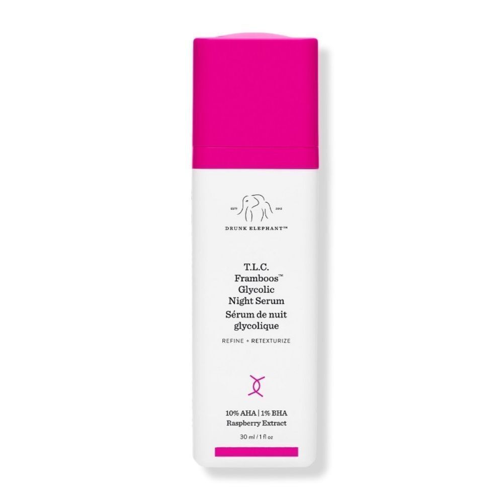 Drunk Elephant T.L.C. Framboos Glycolic Night Serum 30 ml. New and Sealed.